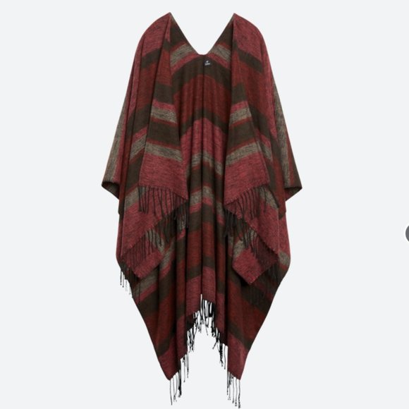 STITCH FIX - ECHO - STRIPED - CAPE SHAWL - Picture 1 of 4